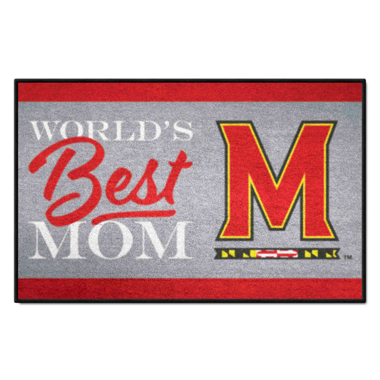 Maryland Terrapins World's Best Mom Starter Mat Accent Rug - 19in. x 30in.