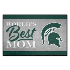 Michigan State Spartans World's Best Mom Starter Mat Accent Rug - 19in. x 30in. - Michigan State