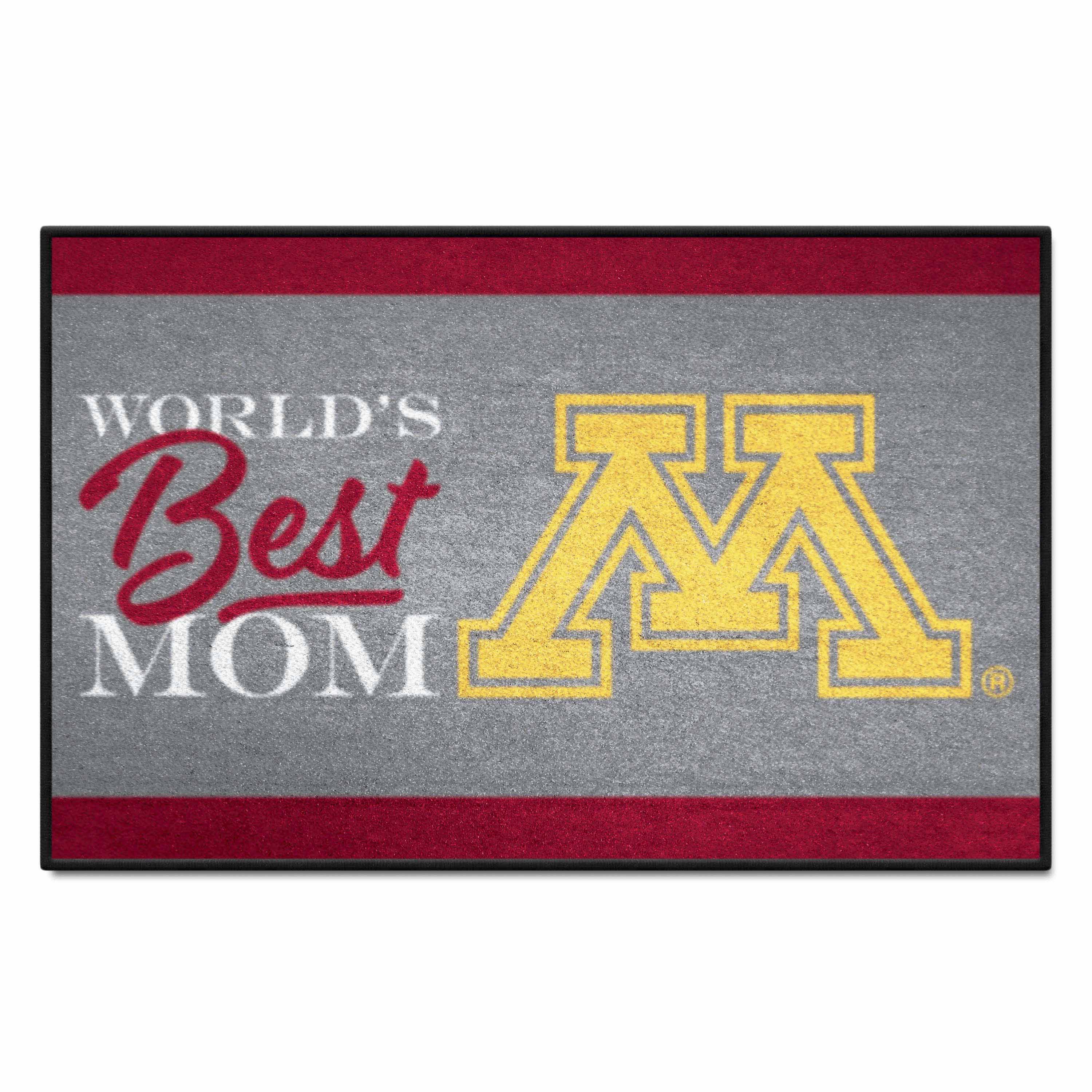 Minnesota Golden Gophers World's Best Mom Starter Mat Accent Rug - 19in. x 30in.