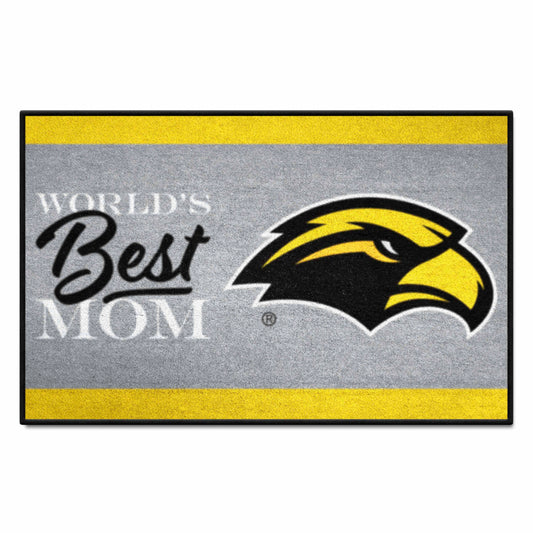 Southern Miss Golden Eagles World's Best Mom Starter Mat Accent Rug - 19in. x 30in.