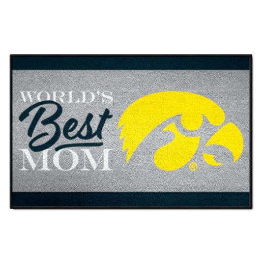 Iowa Hawkeyes World's Best Mom Starter Mat Accent Rug - 19in. x 30in.