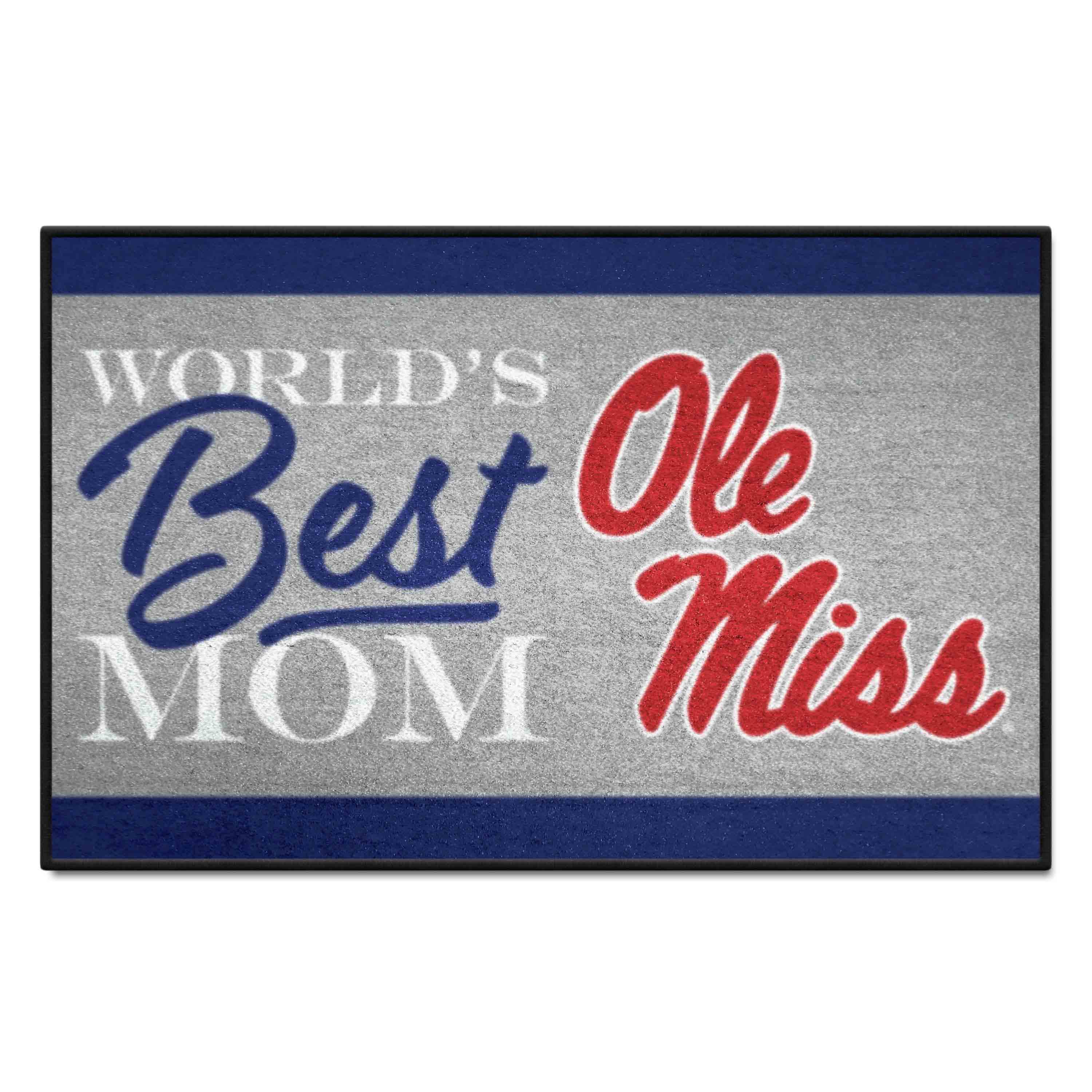 Ole Miss Rebels World's Best Mom Starter Mat Accent Rug - 19in. x 30in. - Ole Miss