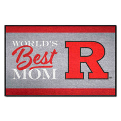 Rutgers Scarlett Knights World's Best Mom Starter Mat Accent Rug - 19in. x 30in.