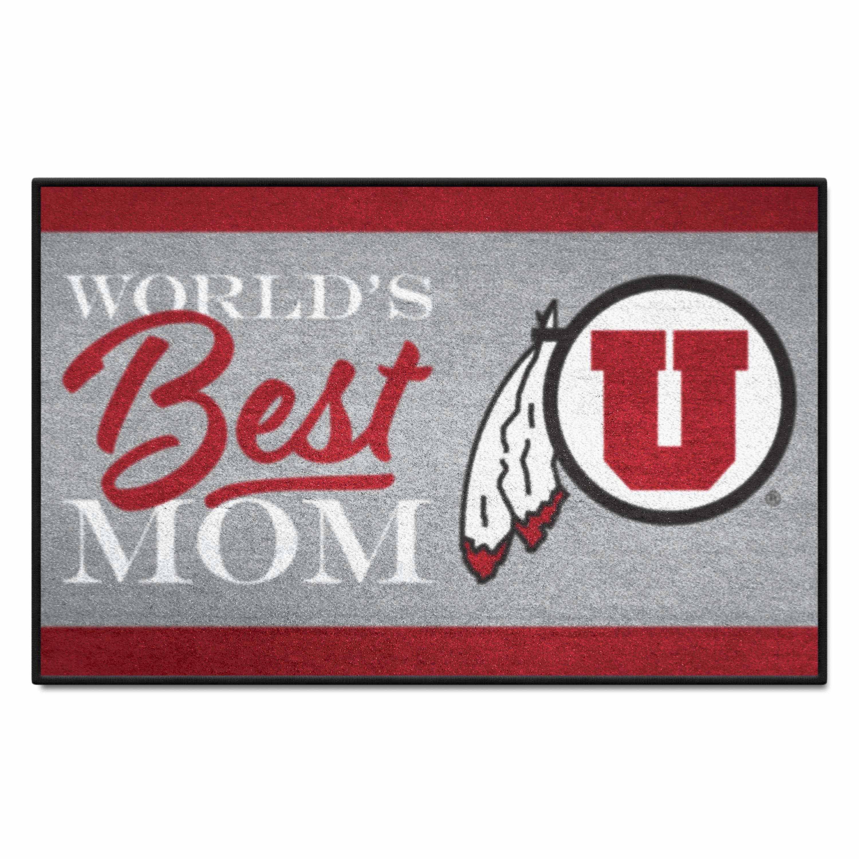 Utah Utes World's Best Mom Starter Mat Accent Rug - 19in. x 30in.