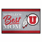 Utah Utes World's Best Mom Starter Mat Accent Rug - 19in. x 30in.