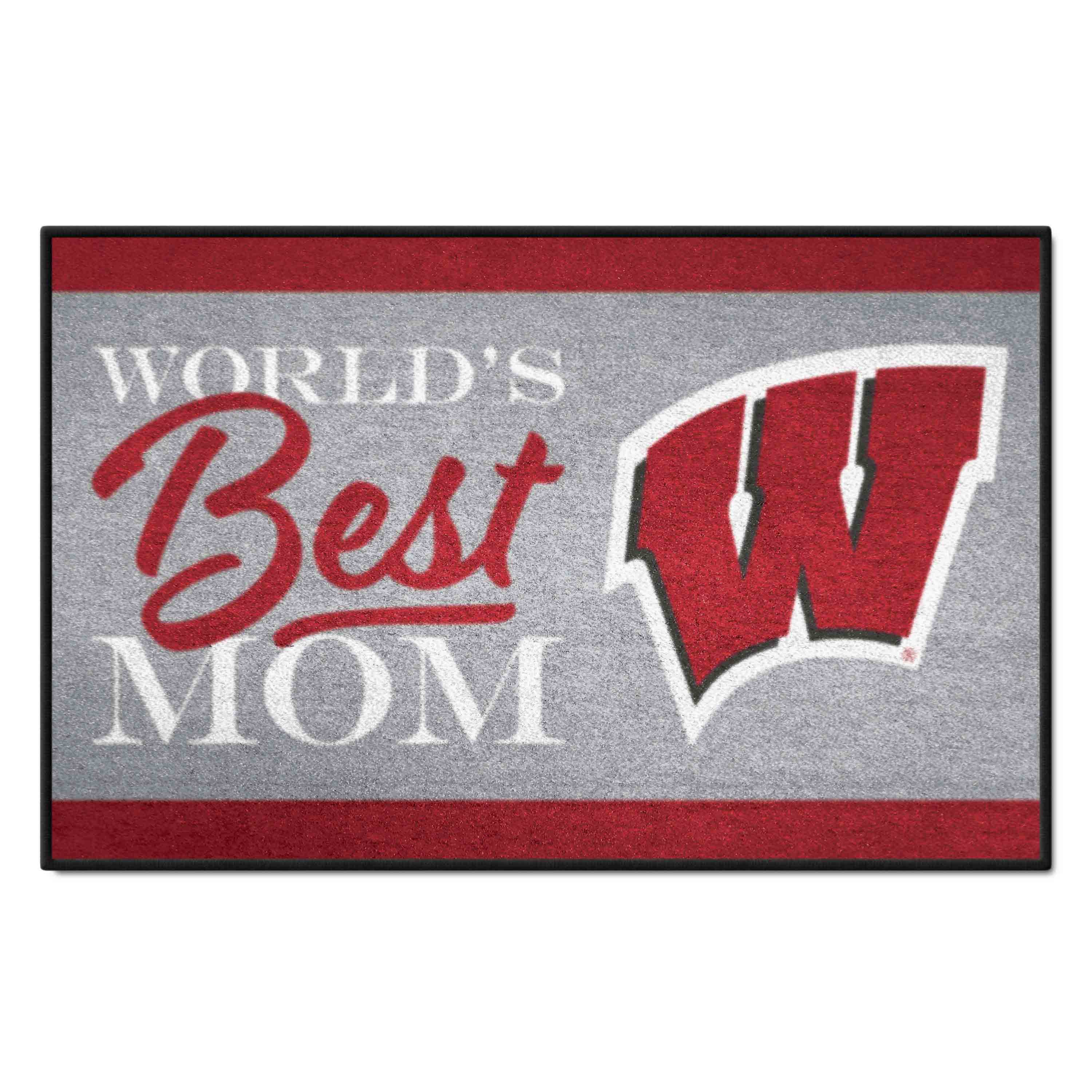 Wisconsin Badgers World's Best Mom Starter Mat Accent Rug - 19in. x 30in.