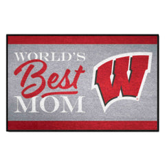 Wisconsin Badgers World's Best Mom Starter Mat Accent Rug - 19in. x 30in.