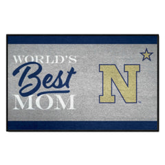 Naval Academy Midshipmen World's Best Mom Starter Mat Accent Rug - 19in. x 30in.