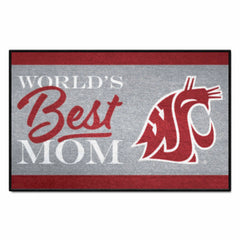 Washington State Cougars World's Best Mom Starter Mat Accent Rug - 19in. x 30in.