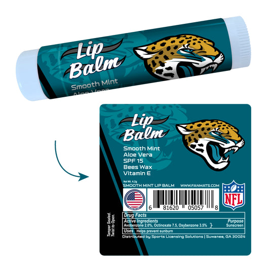 Jacksonville Jaguars Smooth Mint SPF 15 Lip Balm