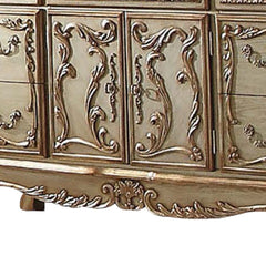 20" Gold Solid Wood Combo Dresser