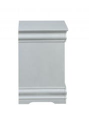 24" Platinum Two Drawers Nightstand