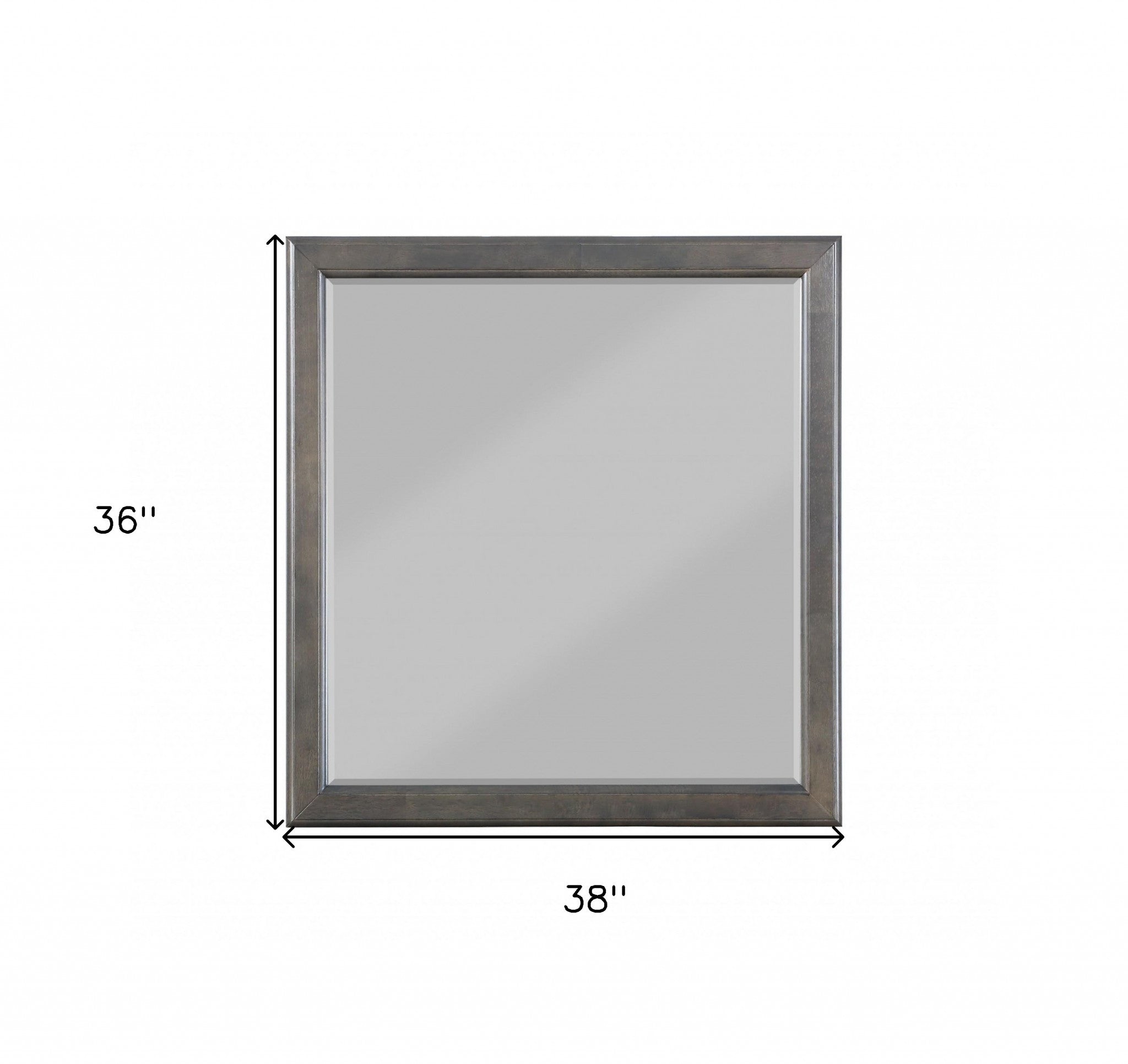 38" Rectangle Wall Mounted Accent Mirror