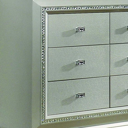 18" Champagne Solid Wood Double Dresser