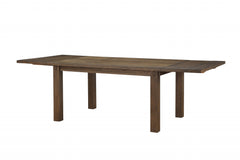 42" Brown Solid Wood Dining Table