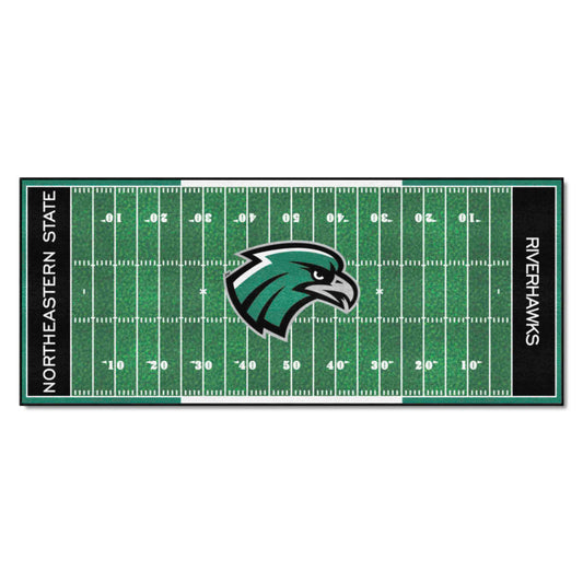 Northeastern State Riverhawks Field Runner Mat - 30in. x 72in.