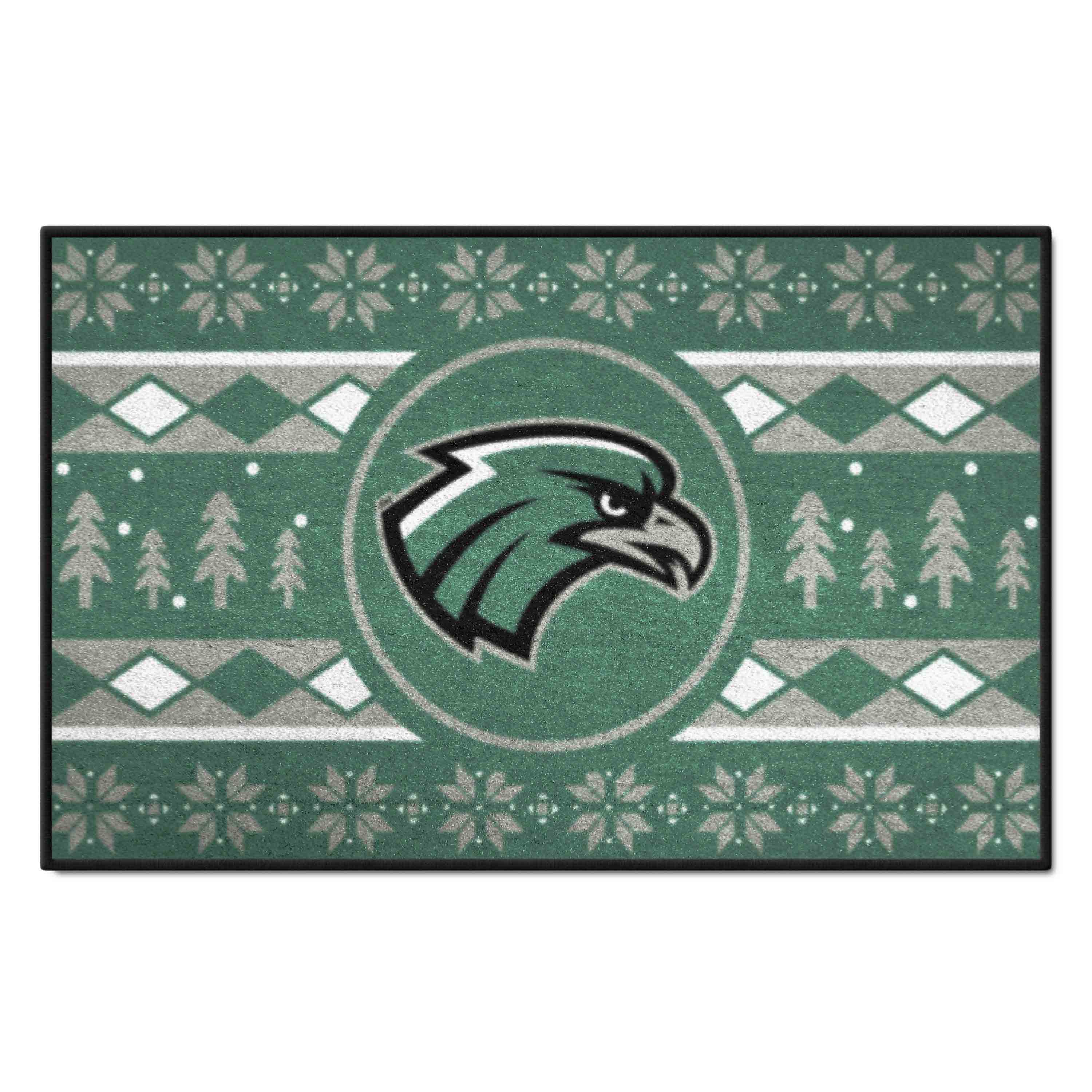 Northeastern State Riverhawks Holiday Sweater Starter Mat Accent Rug - 19in. x 30in.