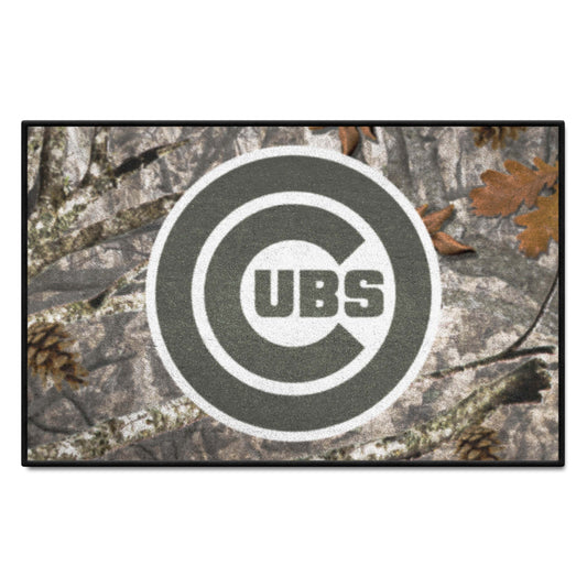 Chicago Cubs Camo Starter Mat Accent Rug - 19in. x 30in. - Chicago Cubs