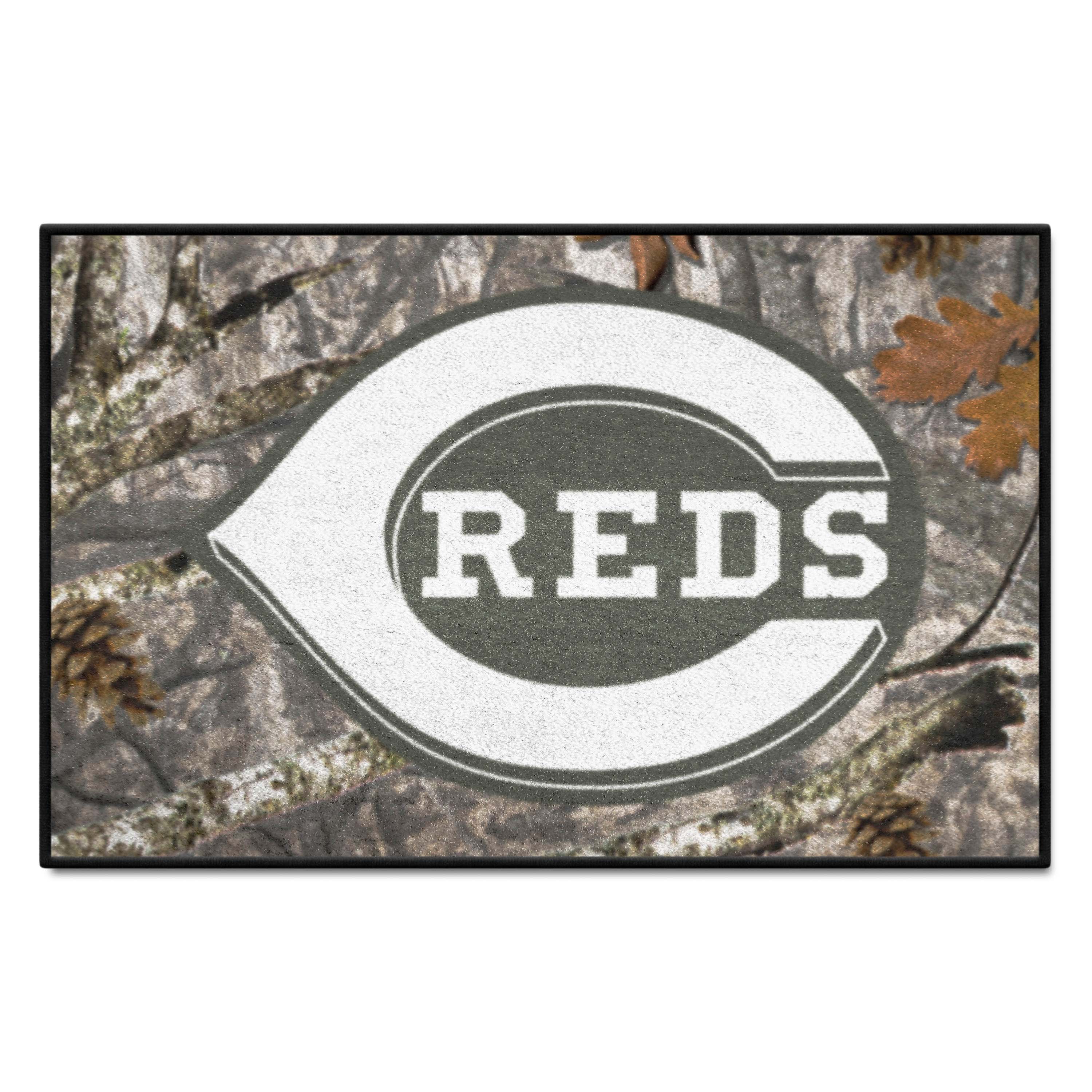 Cincinnati Reds Camo Starter Mat Accent Rug - 19in. x 30in.