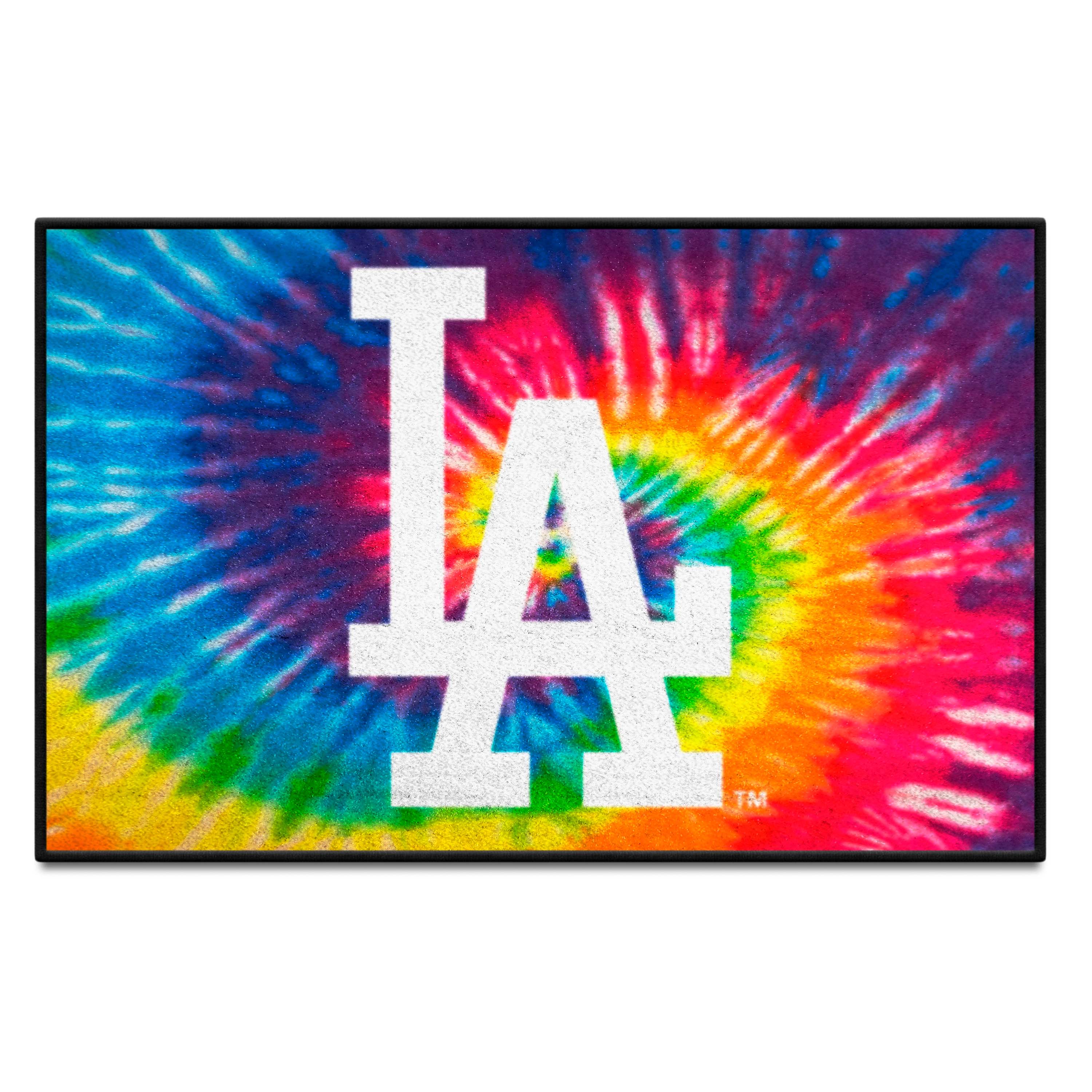 Los Angeles Dodgers Tie Dye Starter Mat Accent Rug - 19in. x 30in.