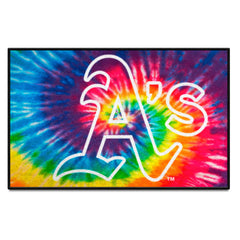 Oakland Athletics Tie Dye Starter Mat Accent Rug - 19in. x 30in. - Oakland Athletics