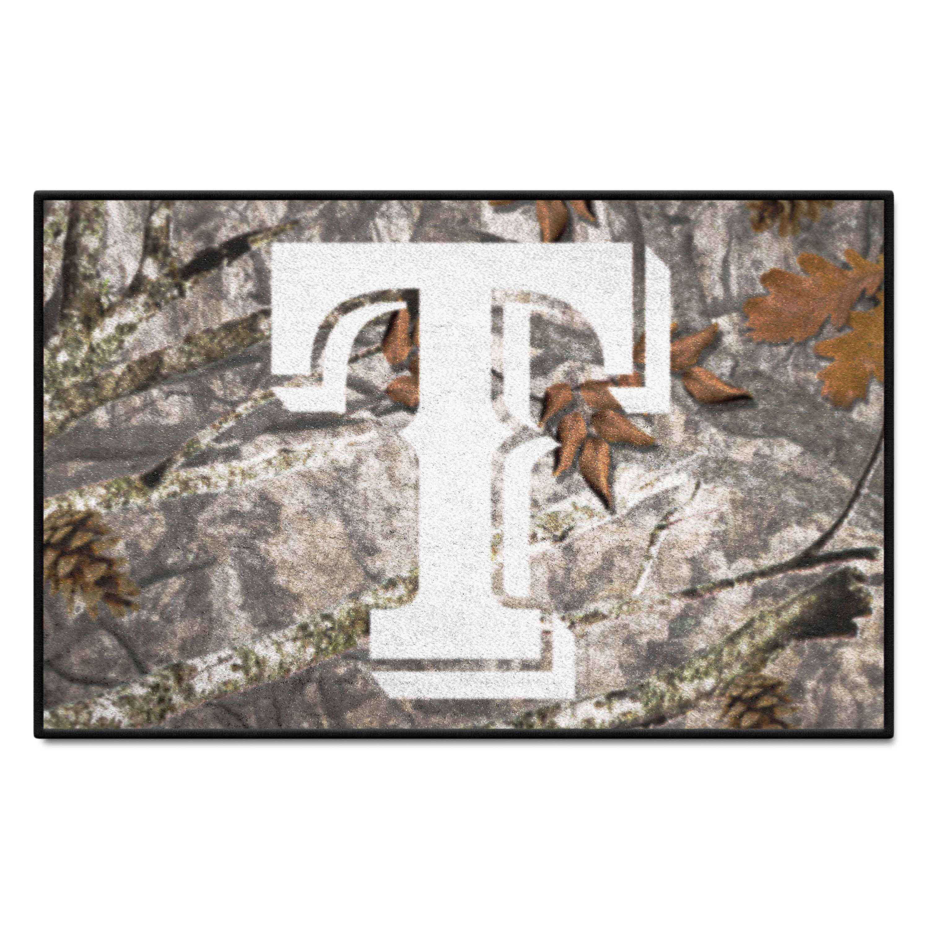 Texas Rangers Camo Starter Mat Accent Rug - 19in. x 30in.