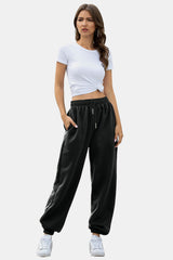 Elastic Waist Joggers with Pockets - Trendsi