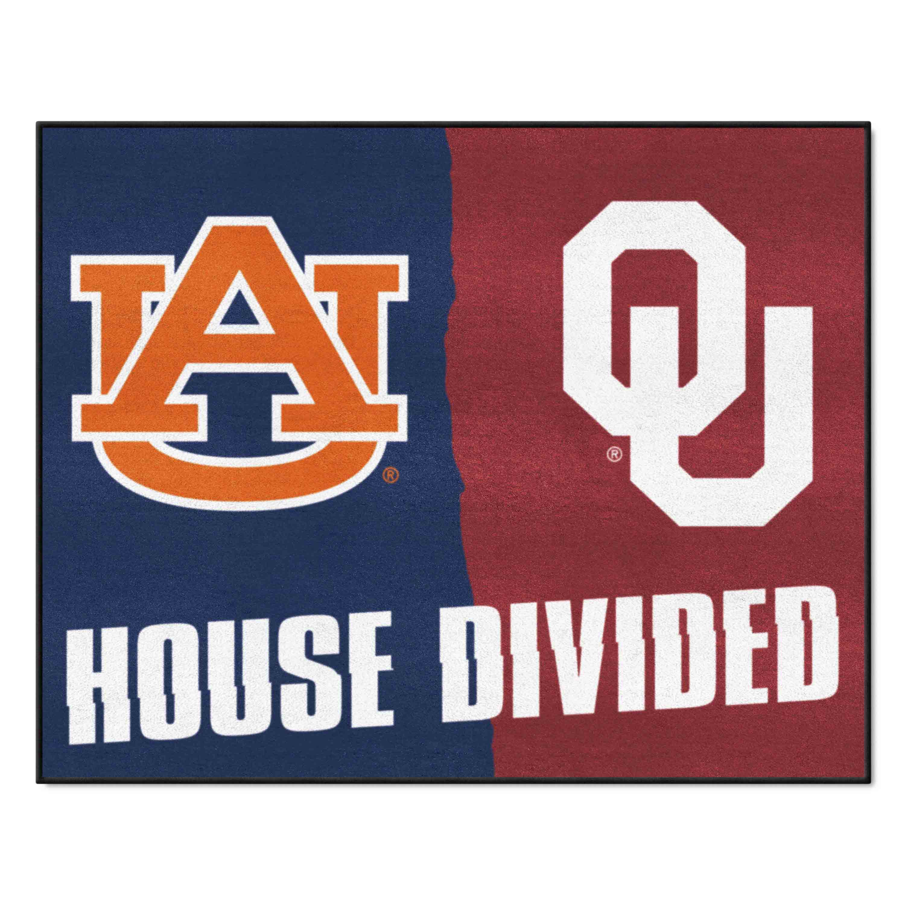 House Divided - Auburn / Oklahoma House Divided Rug - 34 in. x 42.5 in. - House Divided - Auburn / Oklahoma