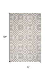 8' X 10' 6 Wool Grey Area Rug