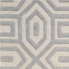 8' X 10' 6 Wool Grey Area Rug