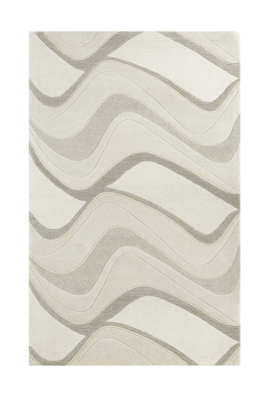 8' X 10' 6 Wool Ivory  Area Rug