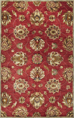 8' X 10' 6 Wool Red Area Rug