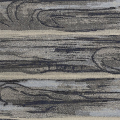 10' X 13' Grey Machine Woven Abstract Brushstroke Indoor Area Rug