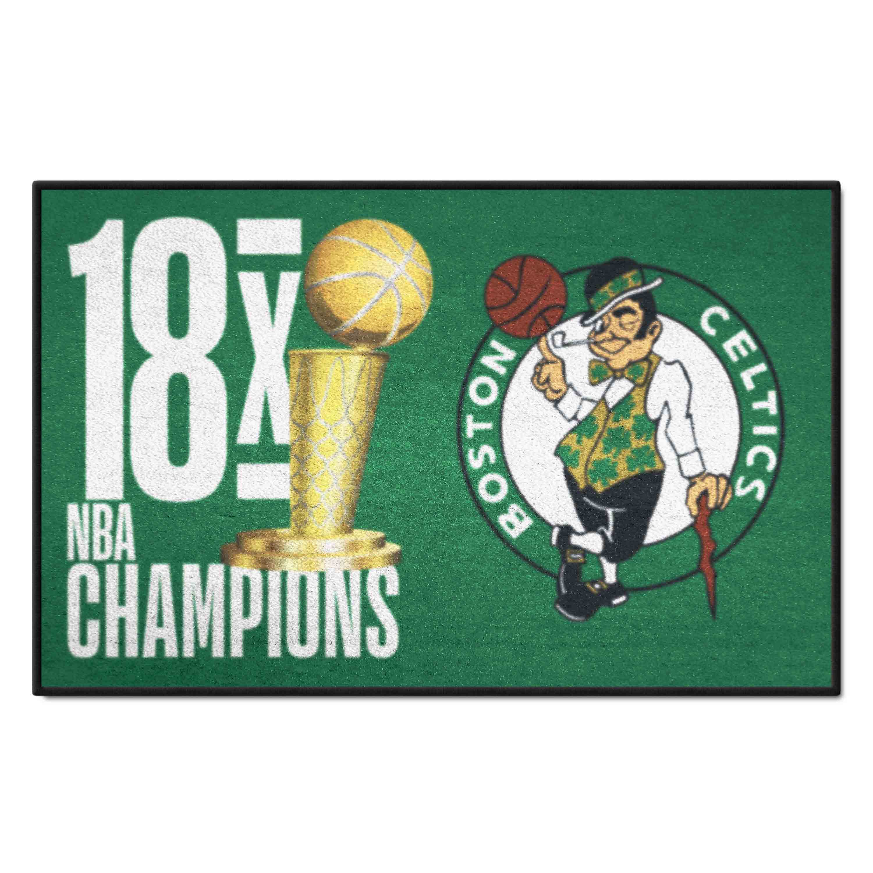 Boston Celtics Dynasty Starter Mat Accent Rug - 19in. x 30in. - Boston Celtics