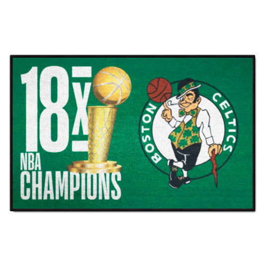 Boston Celtics Dynasty Starter Mat Accent Rug - 19in. x 30in. - Boston Celtics