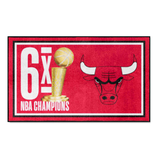 Chicago Bulls Dynasty 3ft. x 5ft. Plush Area Rug - Chicago Bulls