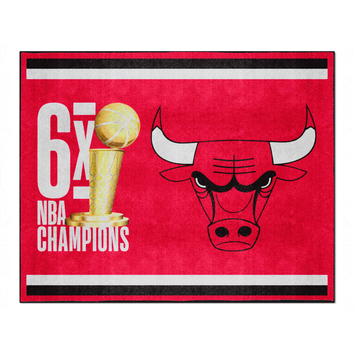 Chicago Bulls Dynasty 8ft. x 10ft. Plush Area Rug - Chicago Bulls