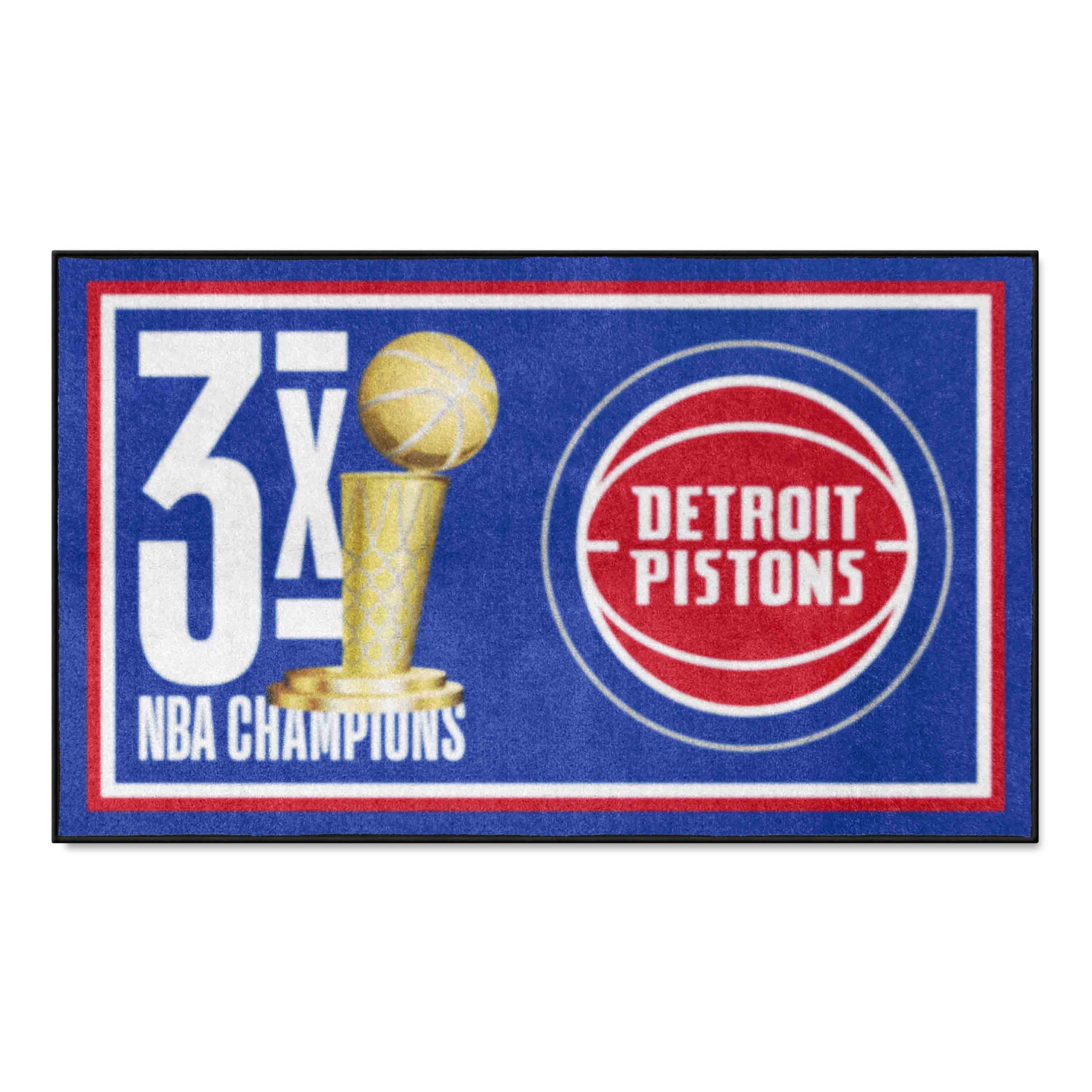 Detroit Pistons Dynasty 3ft. x 5ft. Plush Area Rug