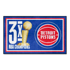 Detroit Pistons Dynasty 3ft. x 5ft. Plush Area Rug