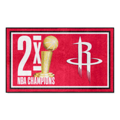 Houston Rockets Dynasty 3ft. x 5ft. Plush Area Rug - Houston Rockets