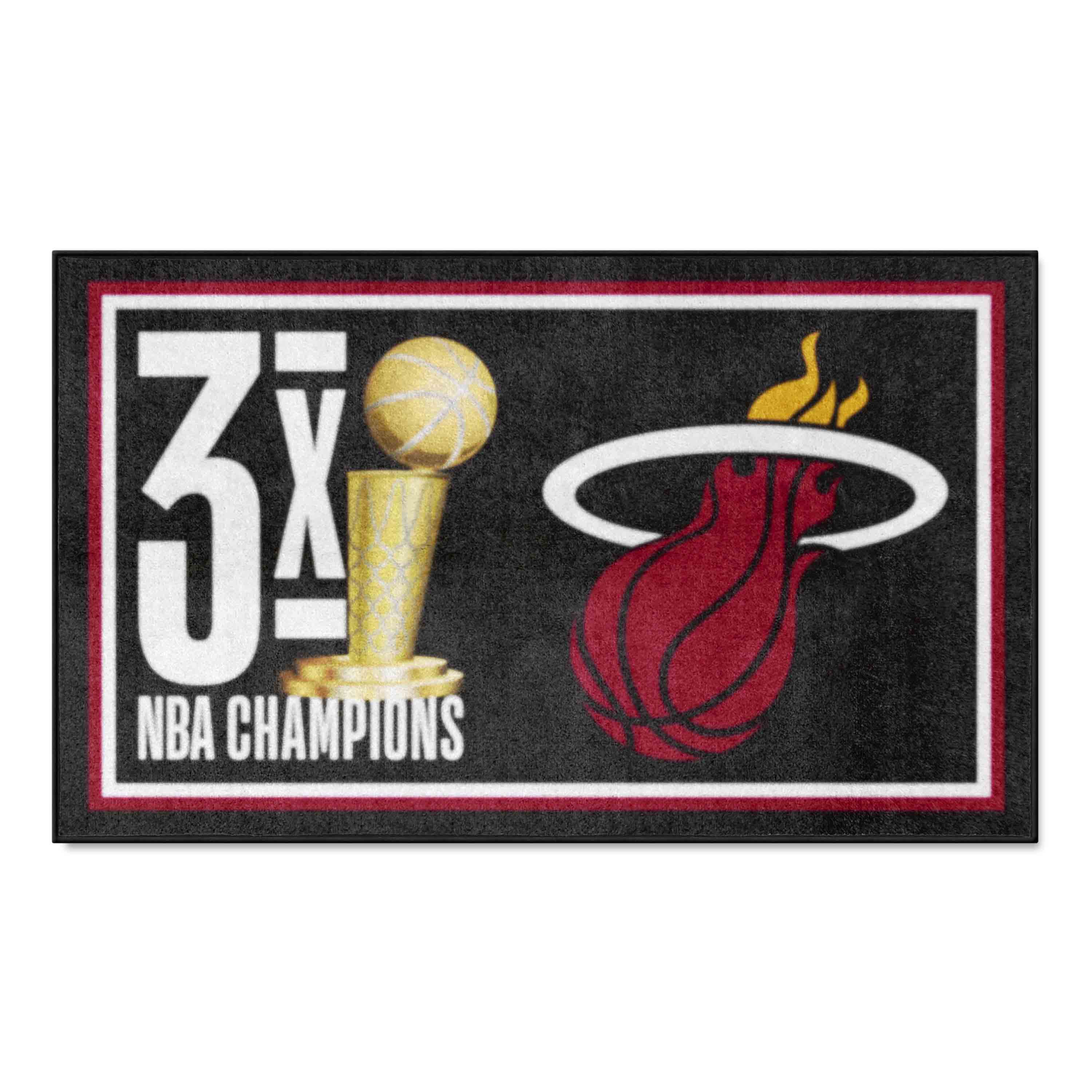 Miami Heat Dynasty 3ft. x 5ft. Plush Area Rug