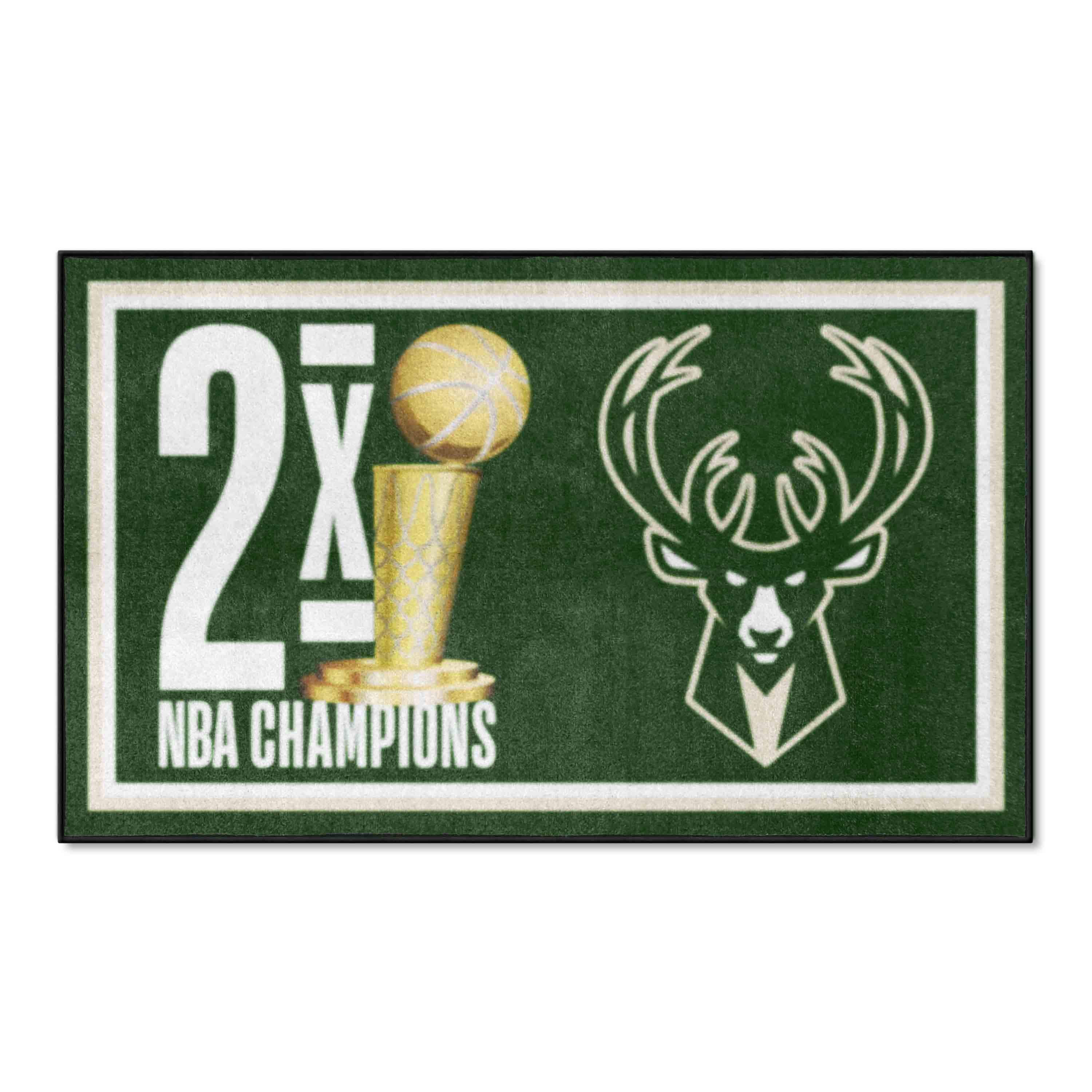 Milwaukee Bucks Dynasty 3ft. x 5ft. Plush Area Rug - Milwaukee Bucks