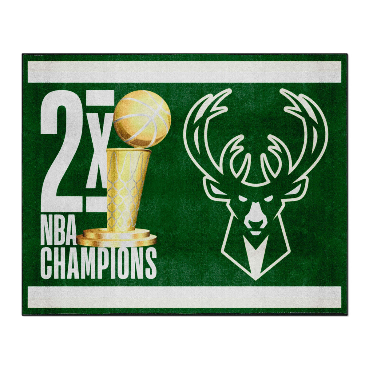 Milwaukee Bucks Dynasty 8ft. x 10ft. Plush Area Rug