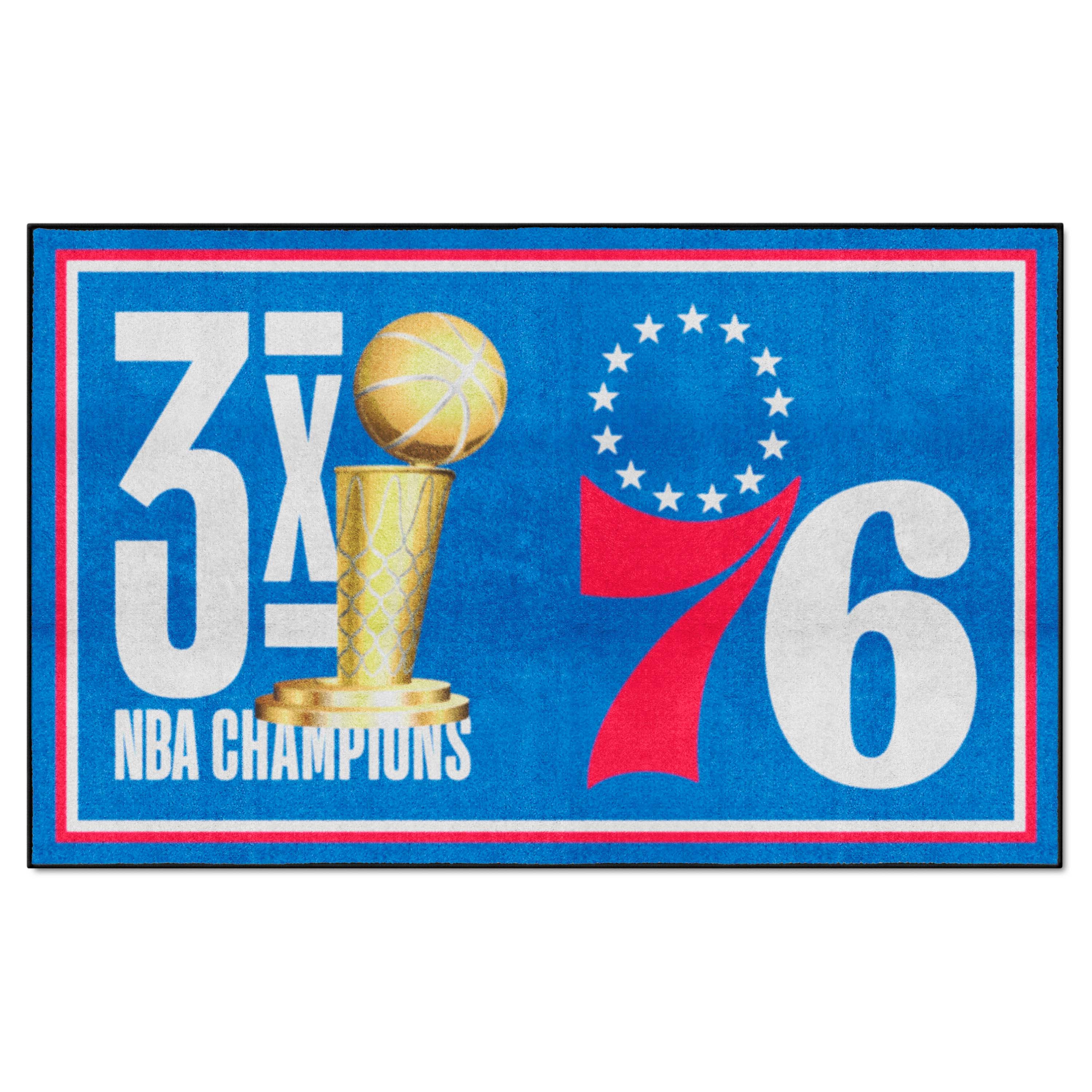 Philadelphia 76ers Dynasty 5ft. x 8ft. Plush Area Rug