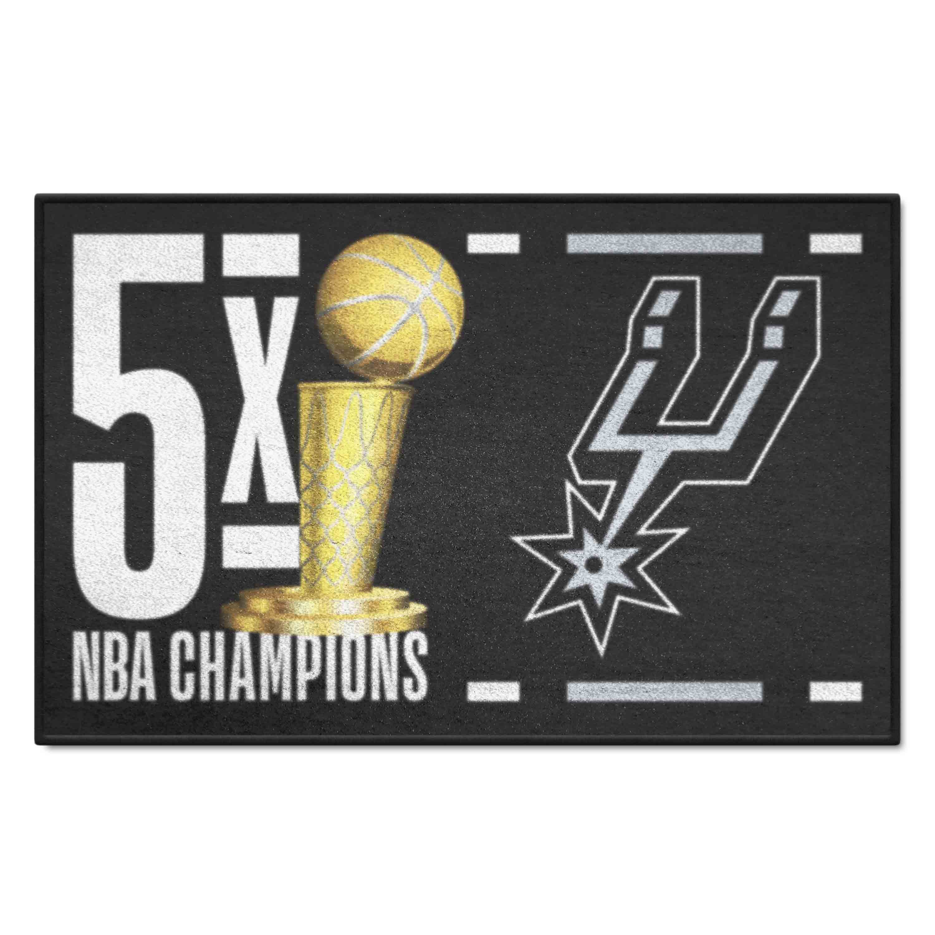 San Antonio Spurs Dynasty Starter Mat Accent Rug - 19in. x 30in.