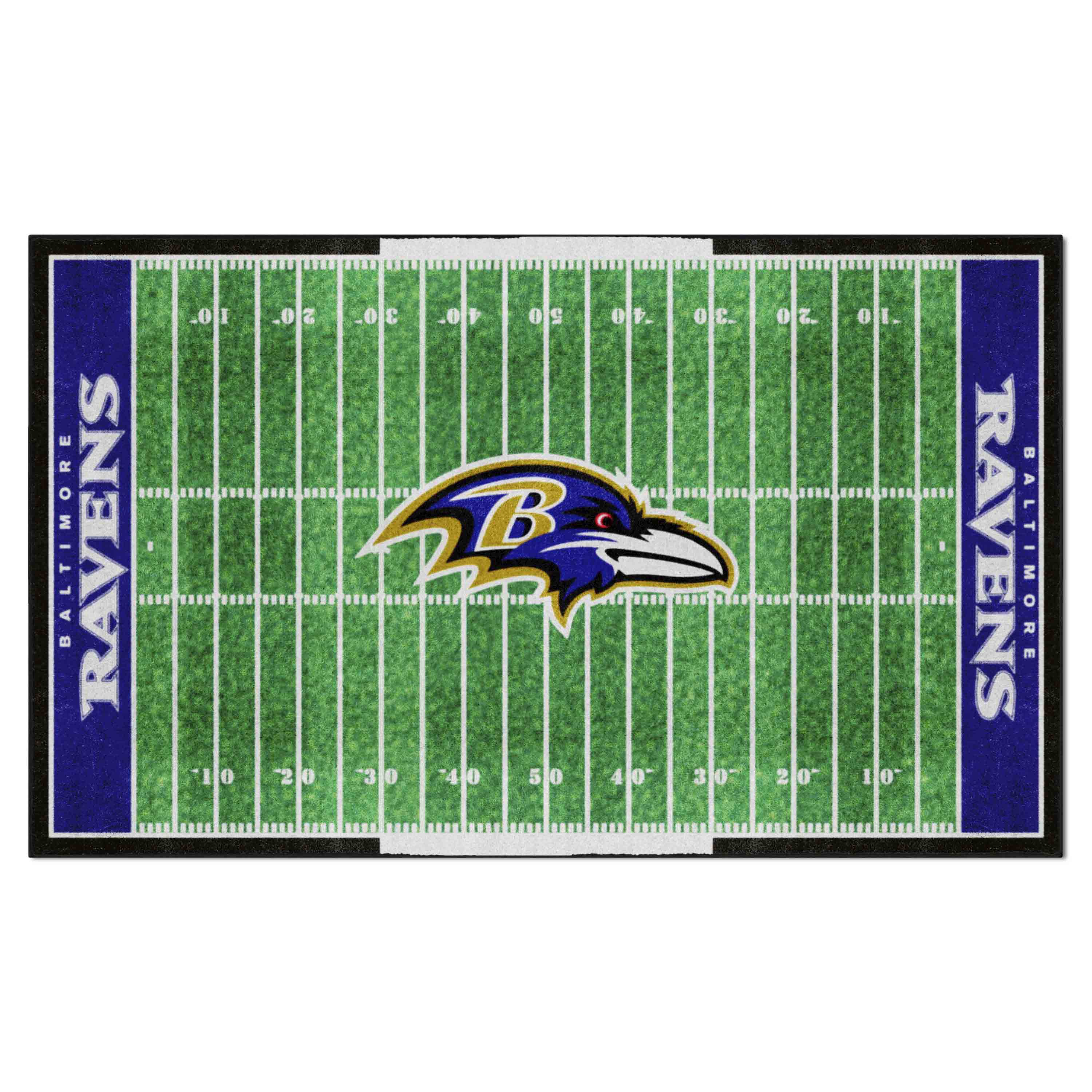 Baltimore Ravens 6 ft. x 10 ft. Plush Area Rug