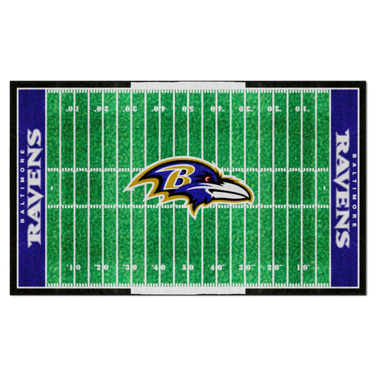 Baltimore Ravens 6 ft. x 10 ft. Plush Area Rug - Baltimore Ravens