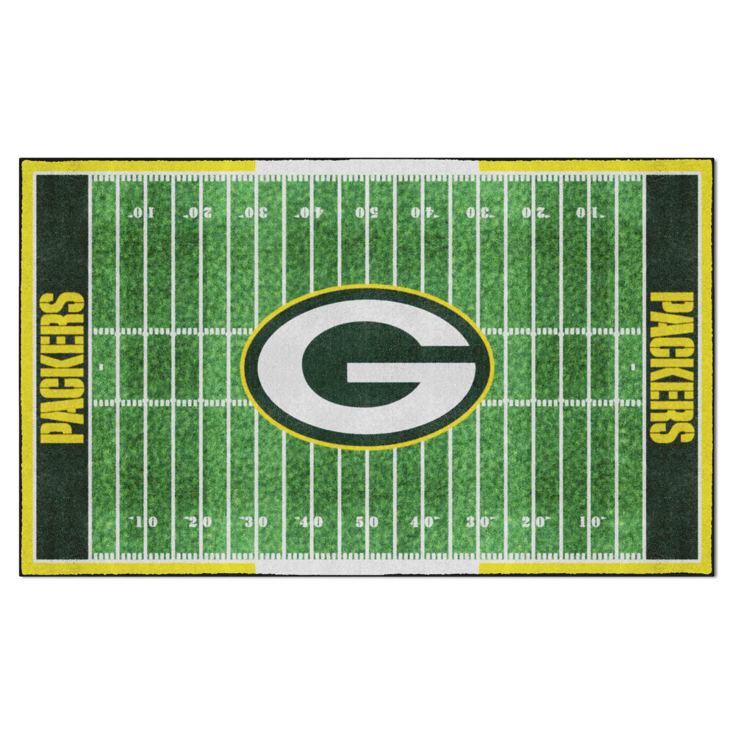 Green Bay Packers 6 ft. x 10 ft. Plush Area Rug - Green Bay Packers