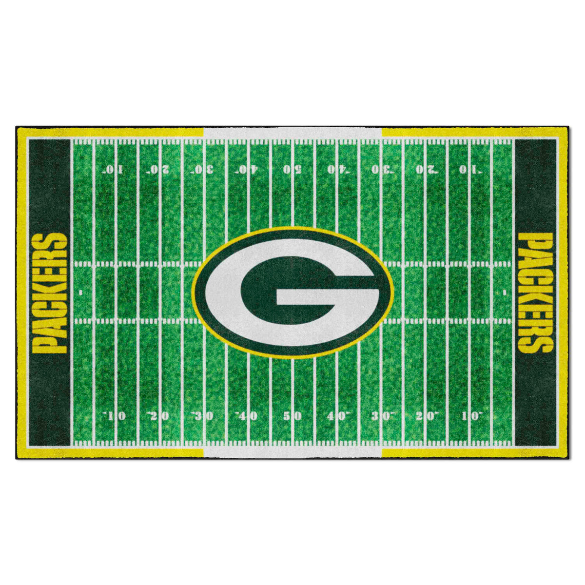 Green Bay Packers 6 ft. x 10 ft. Plush Area Rug - Green Bay Packers