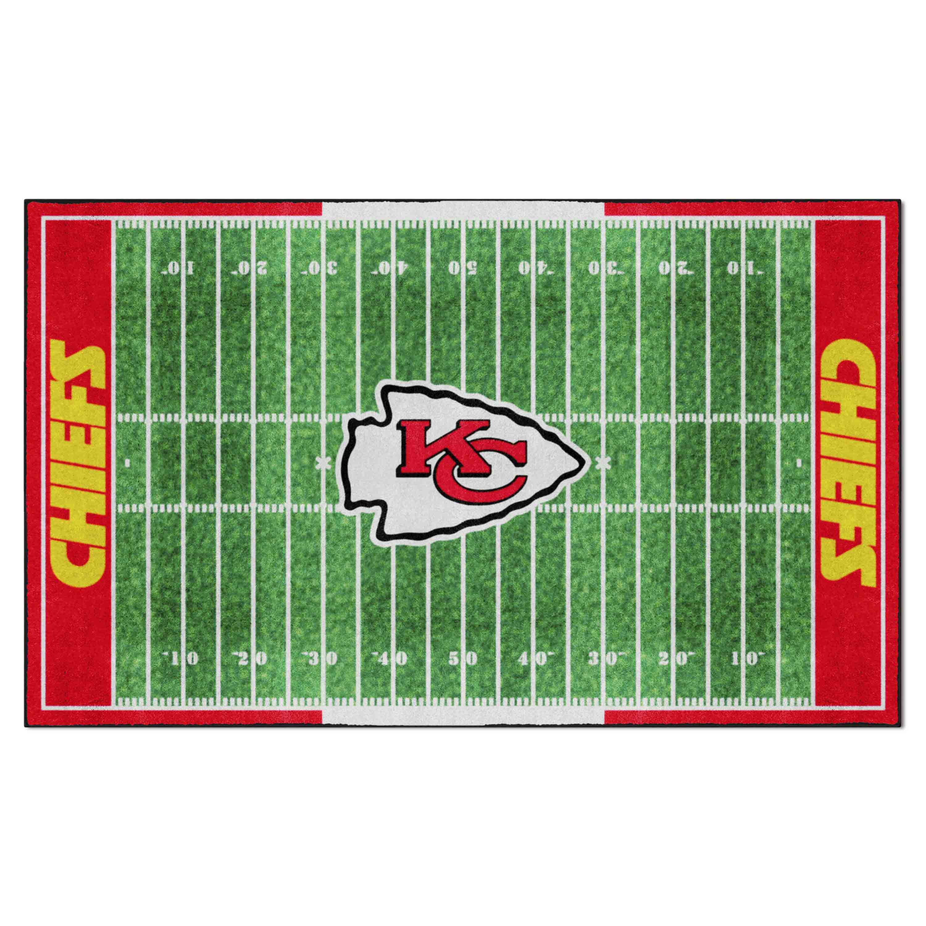 Kansas City Chiefs 6 ft. x 10 ft. Plush Area Rug